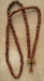 Gebedsketting houten, met kruis 